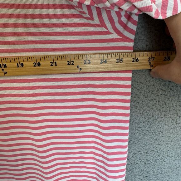 Peter Millar Shirt Mens XL‎ Pink Polo Short Sleeve Performance Summer Comfort - Picture 5 of 8